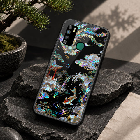Infinix Note 7 Lite Cover - Pearl Dynasty Series - HQ Ultra Shine Premium Infinity Glass Soft Silicon Borders Case
