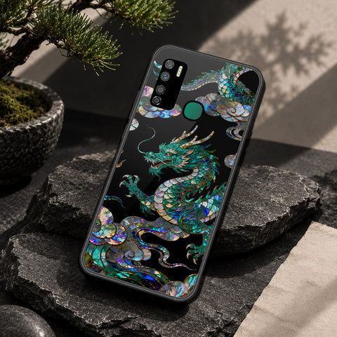 Infinix Note 7 Lite Cover - Pearl Dynasty Series - HQ Ultra Shine Premium Infinity Glass Soft Silicon Borders Case