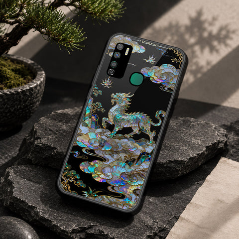 Infinix Note 7 Lite Cover - Pearl Dynasty Series - HQ Ultra Shine Premium Infinity Glass Soft Silicon Borders Case