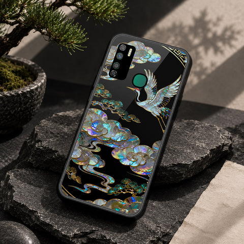 Infinix Note 7 Lite Cover - Pearl Dynasty Series - HQ Ultra Shine Premium Infinity Glass Soft Silicon Borders Case