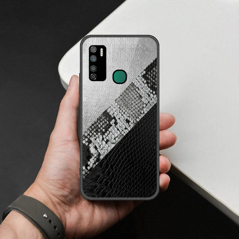 Infinix Note 7 Lite Cover - Printed Skins Series - HQ Ultra Shine Premium Infinity Glass Soft Silicon Borders Case