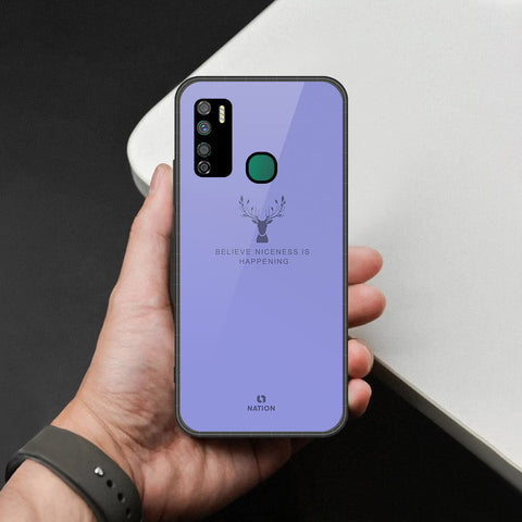 Infinix Note 7 Lite Cover - Nice Series - HQ Ultra Shine Premium Infinity Glass Soft Silicon Borders Case