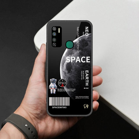 Infinix Note 7 Lite Cover - Limitless Series - HQ Ultra Shine Premium Infinity Glass Soft Silicon Borders Case