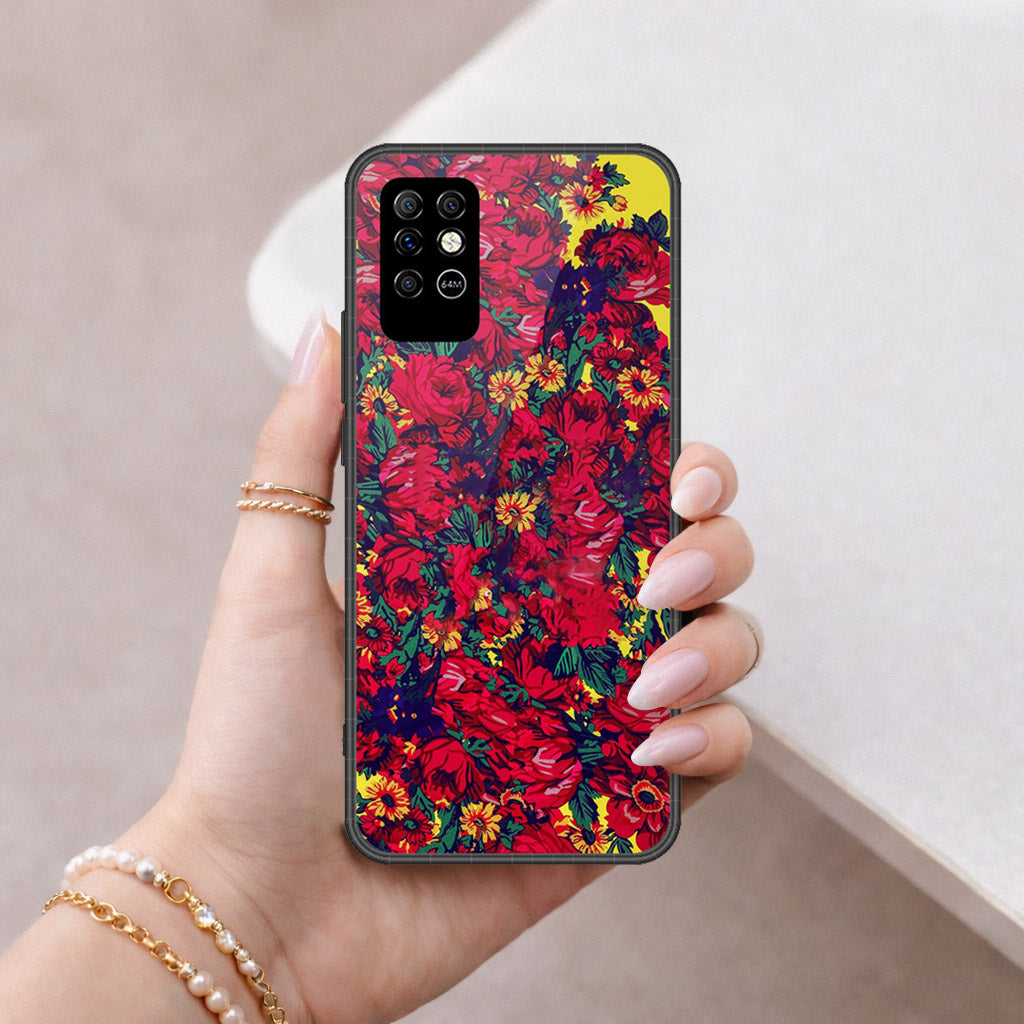Infinix Note 8 Cover - Floral Series - HQ Premium Shine Durable Shatterproof Case