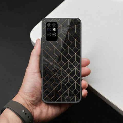Infinix Note 8 Cover - Black Marble Series - HQ Premium Shine Durable Shatterproof Case