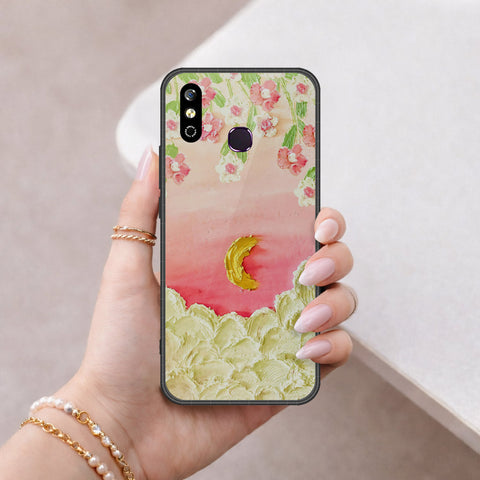 Infinix Smart 4 Cover - Floral Series - Design 7 - Pink & Yellow - HQ Premium Shine Durable Shatterproof Case