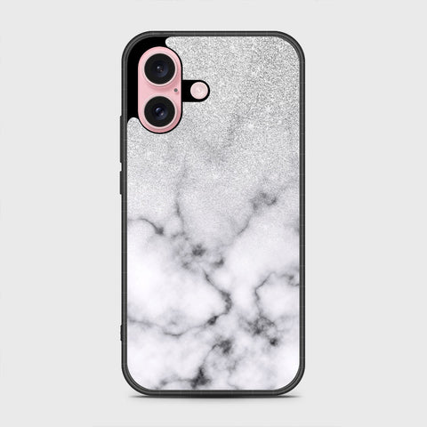 iPhone 16 Plus Cover- White Marble Series - HQ Premium Shine Durable Shatterproof Case