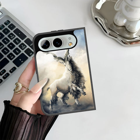 iPhone Fold Cover - Markhor Series - HQ Premium Shine Durable Shatterproof Case