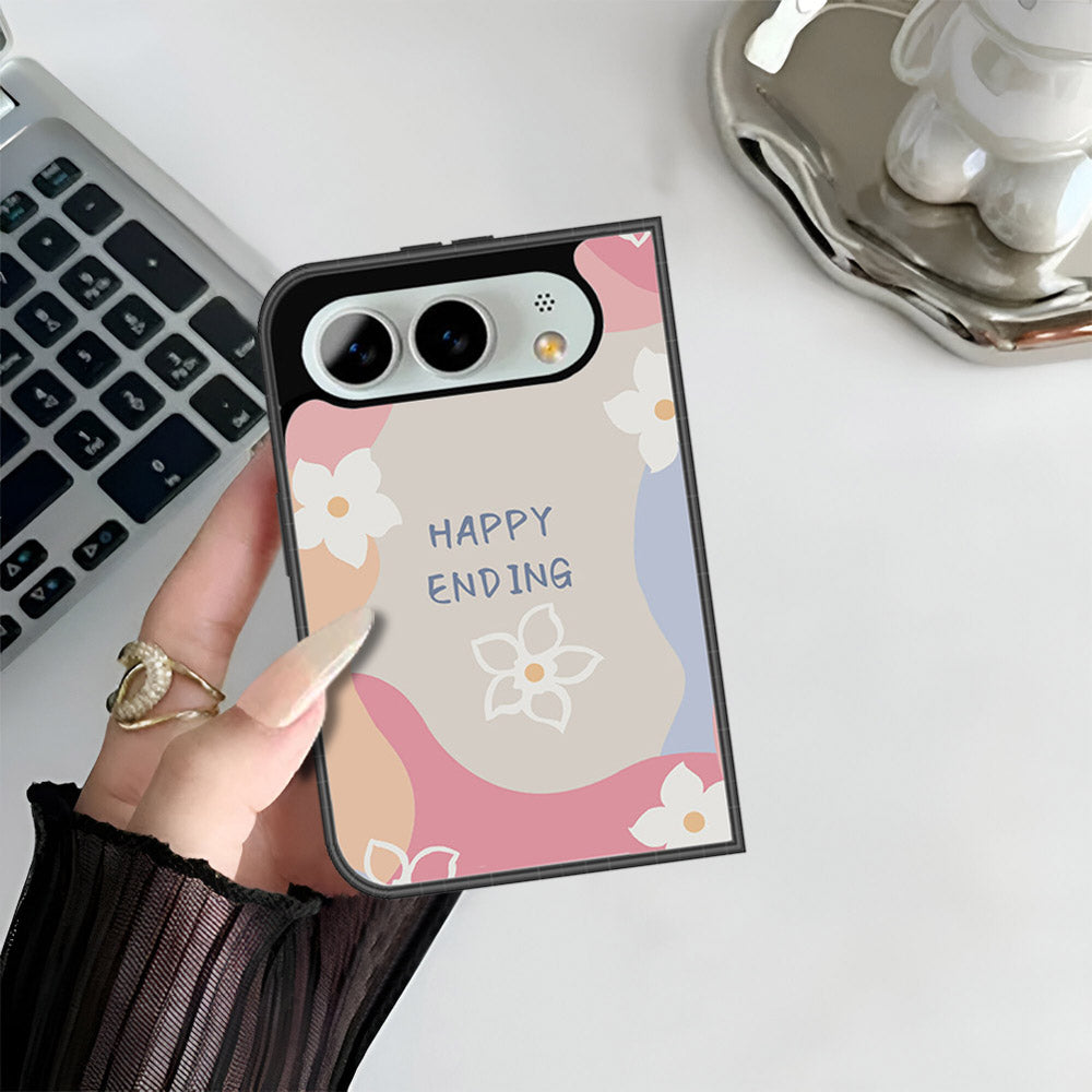 iPhone Fold Cover - Happy Series - HQ Premium Shine Durable Shatterproof Case