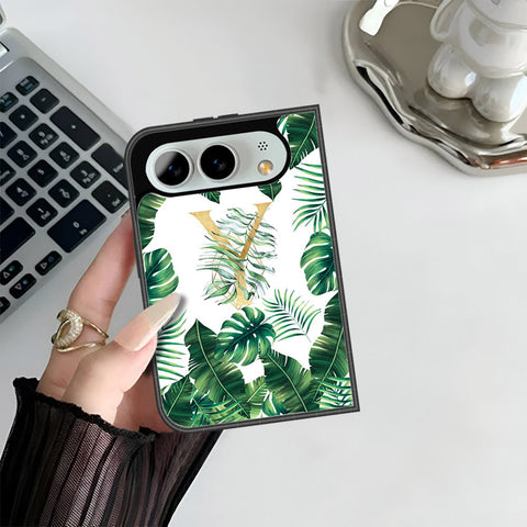 iPhone Fold Cover - Personalized Alphabet Series - HQ Premium Shine Durable Shatterproof Case