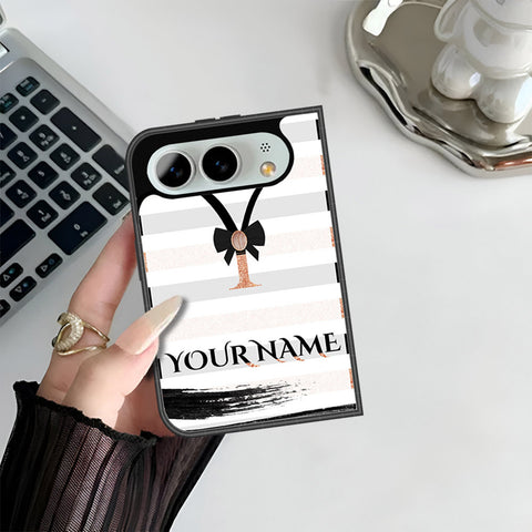 iPhone Fold Cover - Personalized Alphabet Series - HQ Premium Shine Durable Shatterproof Case