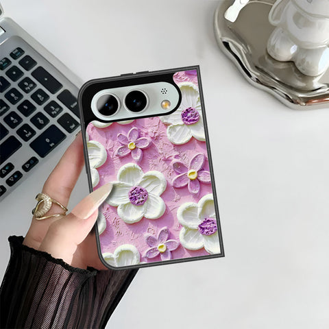 iPhone Ultra Cover - Floral Series - Design 4 - Purple & White - HQ Premium Shine Durable Shatterproof Case