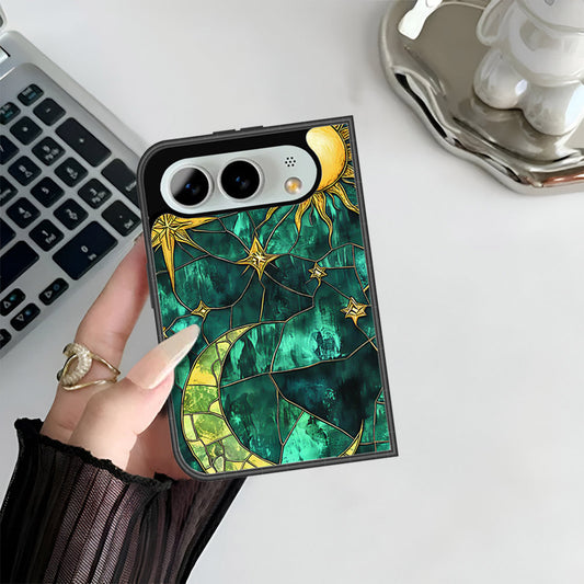iPhone Fold Cover - Celestial Starry Universe Series - HQ Premium Shine Durable Shatterproof Case