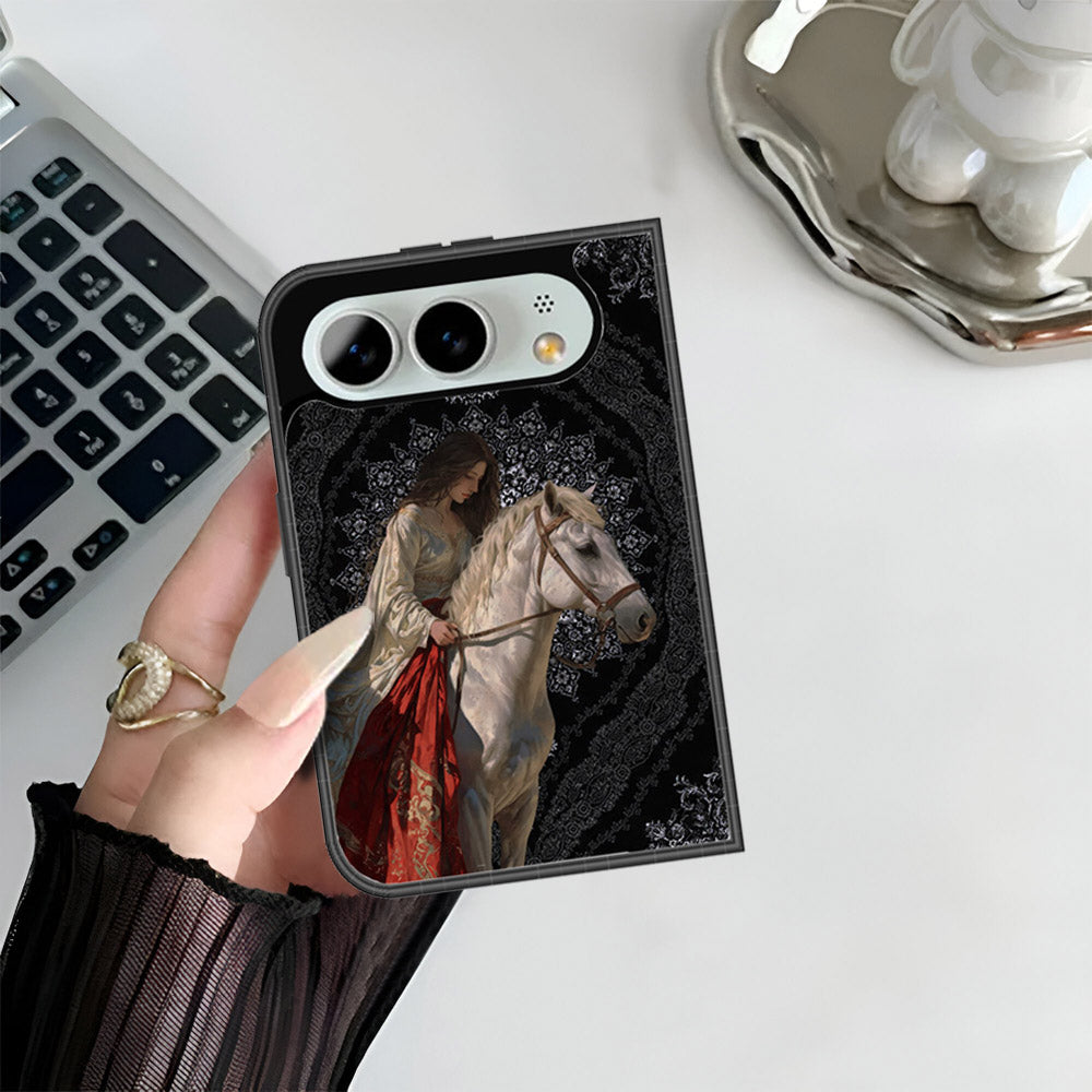 iPhone Fold Cover - ONation Persian Rugs Series 3 - HQ Premium Shine Durable Shatterproof Case