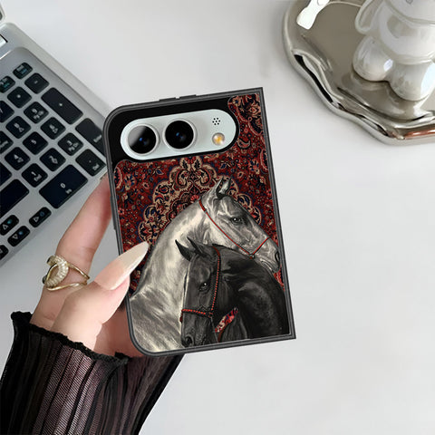 iPhone Fold Cover - ONation Persian Rugs Series 3 - HQ Premium Shine Durable Shatterproof Case