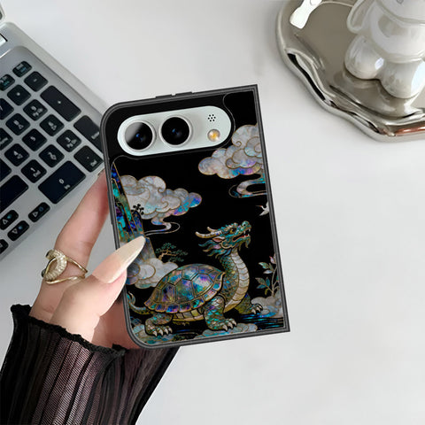 iPhone Fold Cover - Pearl Dynasty Series - HQ Premium Shine Durable Shatterproof Case