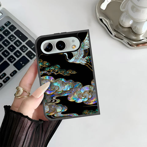iPhone Fold Cover - Pearl Dynasty Series - HQ Premium Shine Durable Shatterproof Case