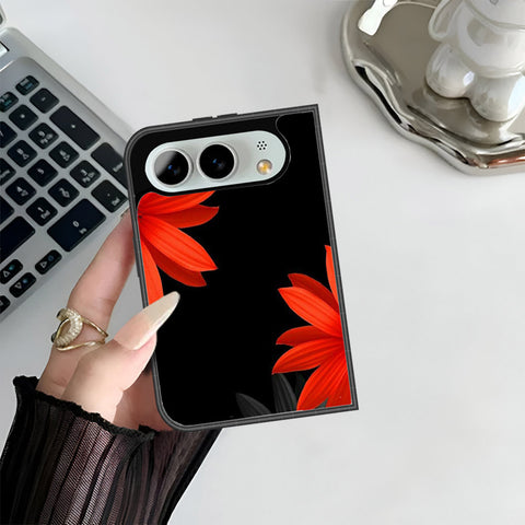 iPhone Fold Cover - Floral Series 2 - HQ Premium Shine Durable Shatterproof Case