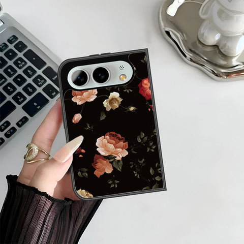 iPhone Fold Cover - Floral Series 2 - HQ Premium Shine Durable Shatterproof Case
