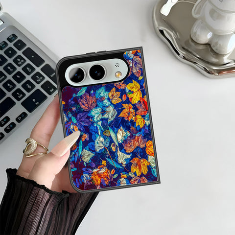 iPhone Fold Cover - Floral Series 2 - HQ Premium Shine Durable Shatterproof Case