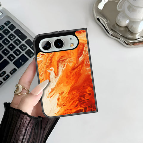iPhone Fold Cover - Mystic Marble Series - HQ Premium Shine Durable Shatterproof Case