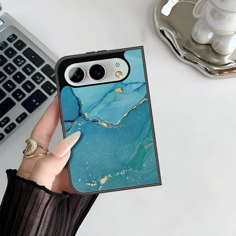 iPhone Fold Cover - Mystic Marble Series - HQ Premium Shine Durable Shatterproof Case