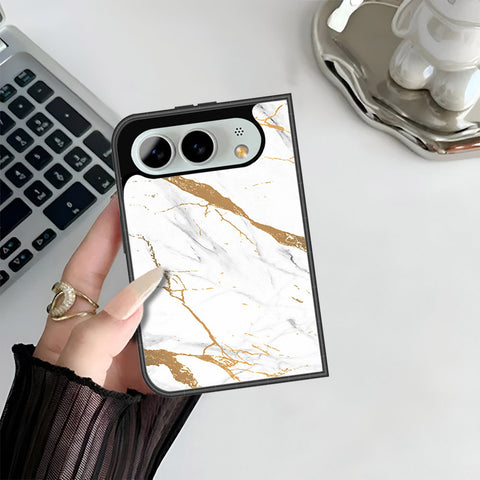 iPhone Fold Cover - Mystic Marble Series - HQ Premium Shine Durable Shatterproof Case