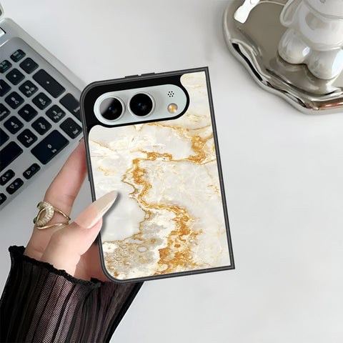 iPhone Fold Cover - Mystic Marble Series - HQ Premium Shine Durable Shatterproof Case