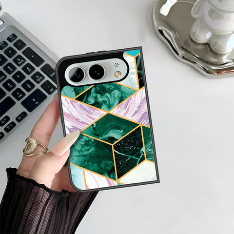 iPhone Fold Cover - O'Nation Shades of Marble Series - HQ Premium Shine Durable Shatterproof Case