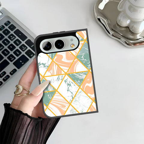 iPhone Fold Cover - O'Nation Shades of Marble Series - HQ Premium Shine Durable Shatterproof Case