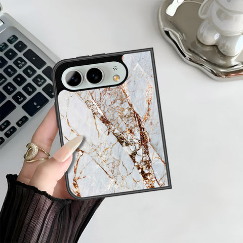 iPhone Ultra Cover - White Marble Series - HQ Premium Shine Durable Shatterproof Case
