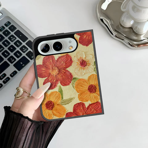 iPhone Ultra Cover - Floral Series - Design 6 - Red & Orange - HQ Premium Shine Durable Shatterproof Case