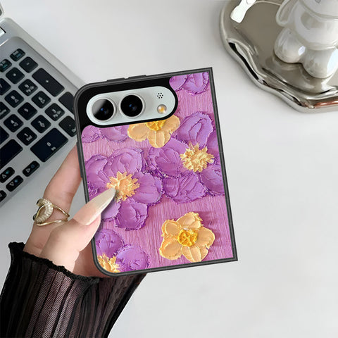 iPhone Ultra Cover - Floral Series - Design 8 - Purple & Yellow - HQ Premium Shine Durable Shatterproof Case