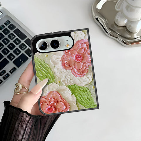 iPhone Ultra Cover - Floral Series - Design 13 - Offwhite & Green - HQ Premium Shine Durable Shatterproof Case