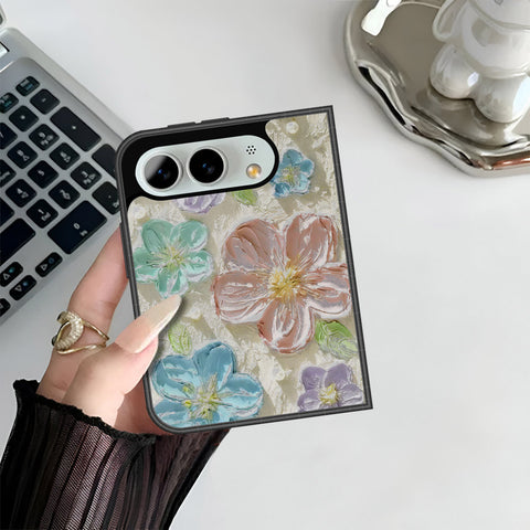 iPhone Ultra Cover - Floral Series - Design 14 - Blue & Purple - HQ Premium Shine Durable Shatterproof Case