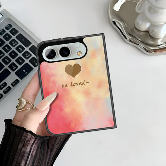 iPhone Fold Cover - Onation Heart Series - HQ Premium Shine Durable Shatterproof Case
