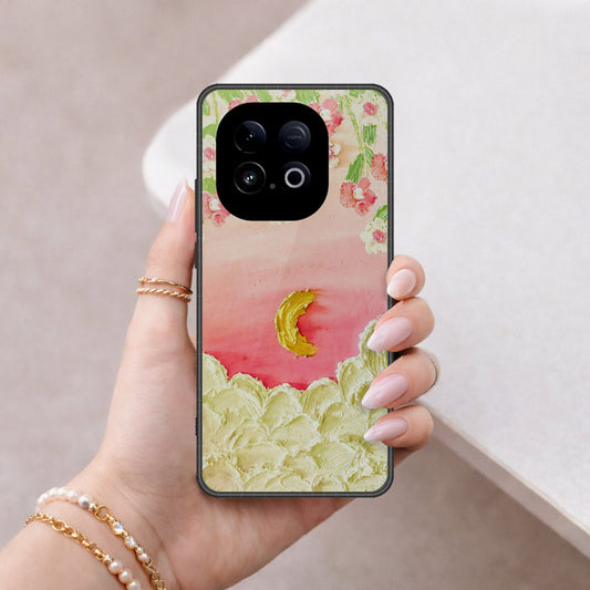 Vivo Y300 GT Cover - Floral Series - Design 7 - Pink & Yellow - HQ Premium Shine Durable Shatterproof Case