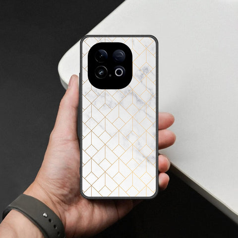 Vivo iQOO Z10 Turbo Pro Cover - White Marble Series 2 - HQ Premium Shine Durable Shatterproof Case
