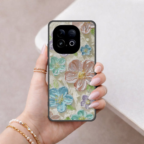 Vivo Y300 GT Cover - Floral Series - Design 14 - Blue & Purple - HQ Premium Shine Durable Shatterproof Case