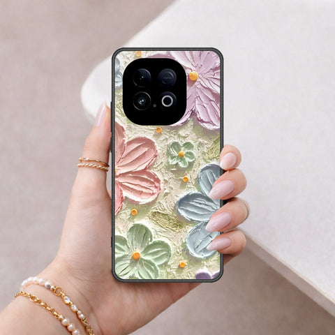 Vivo Y300 GT Cover - Floral Series - Design 15 - Blue & Green - HQ Premium Shine Durable Shatterproof Case