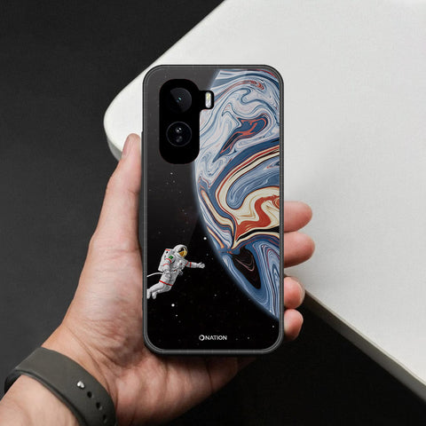 Vivo iQOO Z11 Cover - Cosmic Marble Astronaut Design - HQ Premium Shine Durable Shatterproof Case