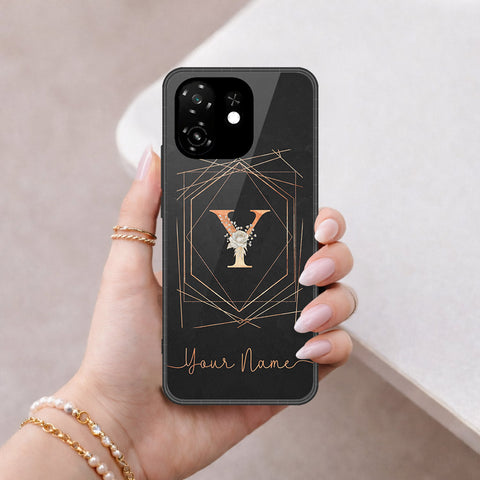 itel A100C Cover - Personalized Alphabet Series - HQ Premium Shine Durable Shatterproof Case