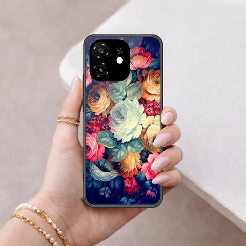 itel A100C Cover - Floral Series 2 - HQ Premium Shine Durable Shatterproof Case