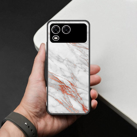itel A200 Plus Cover - White Marble Series - HQ Premium Shine Durable Shatterproof Case