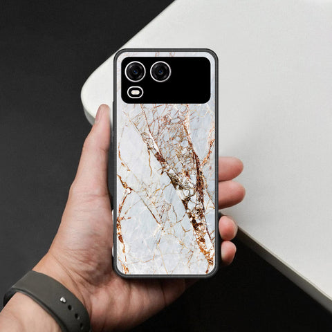 itel A200 Plus Cover - White Marble Series - HQ Premium Shine Durable Shatterproof Case