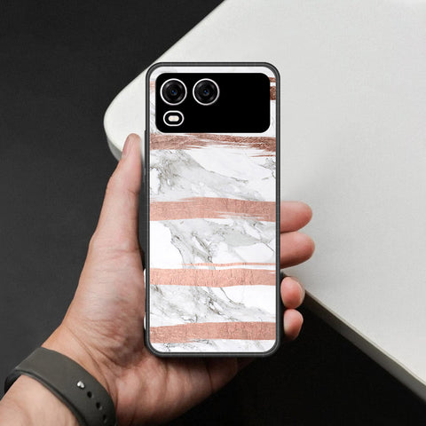 itel A200 Plus Cover - White Marble Series - HQ Premium Shine Durable Shatterproof Case