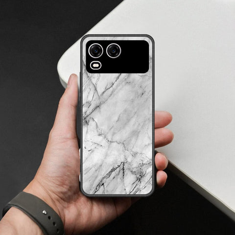 itel A200 Plus Cover - White Marble Series - HQ Premium Shine Durable Shatterproof Case