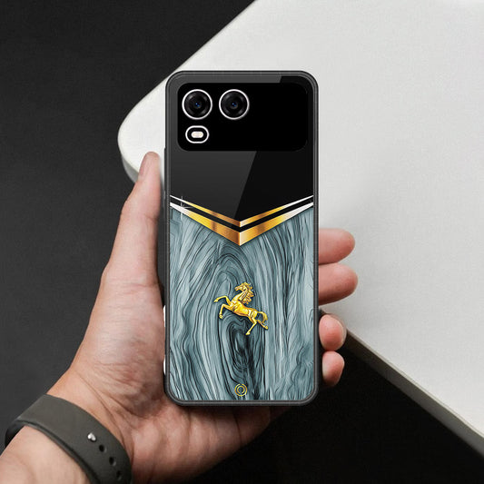 itel A200 Cover - Majestic Royal V Design - HQ Premium Shine Durable Shatterproof Case