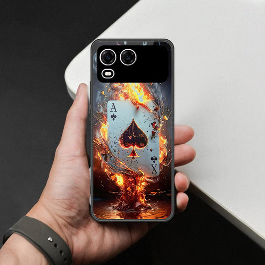 itel A200 Cover - Ace of Fire Rising Star Design - HQ Premium Shine Durable Shatterproof Case