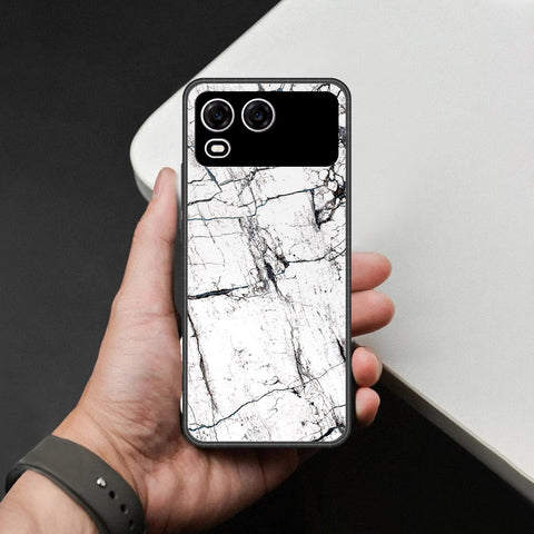 itel A200 Plus Cover - White Marble Series 2 - HQ Premium Shine Durable Shatterproof Case